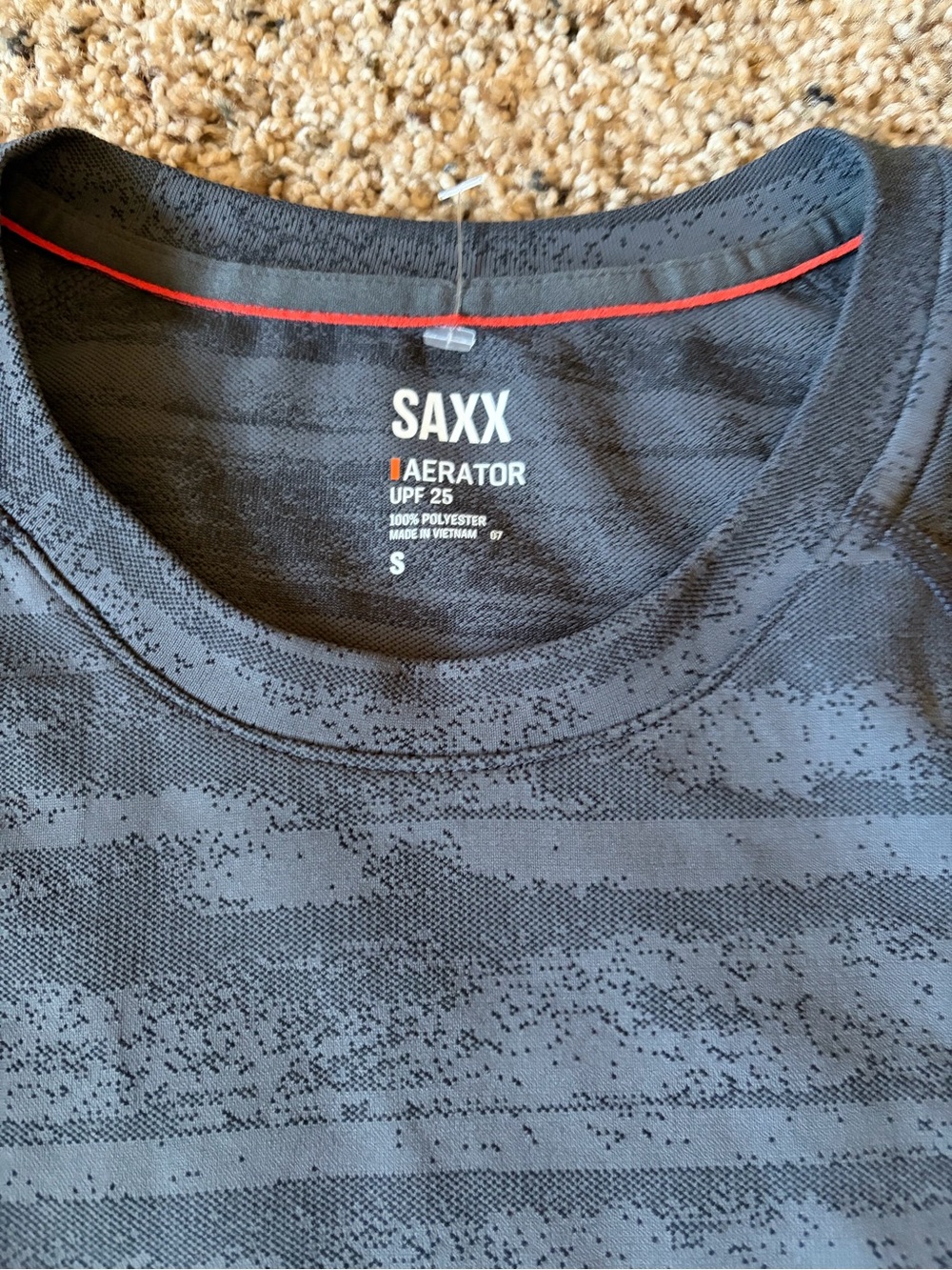 Saxx Aerator Men's Black Short Sleeve Performance Tee